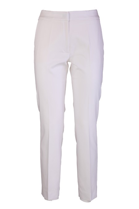 Shop CLIPS  Trousers: Clips straight cotton blend trousers.
American pockets.
High waist with elastic.
Composition: 62% cotton, 33% polyester, 5% elastane.. E220 9372-03